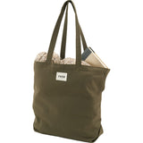 FEED Organic Cotton Shopper Tote — Olive (OL) — blank left angle — 19