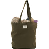 FEED Organic Cotton Shopper Tote — Olive (OL) — blank front view — 15