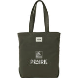FEED Organic Cotton Shopper Tote — Olive (OL) — decorated front view — 11