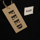 FEED Organic Cotton Weekend Tote — Black (BK) — blank detail view — 20