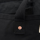 FEED Organic Cotton Weekend Tote — Black (BK) — blank detail view — 19