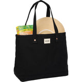 FEED Organic Cotton Weekend Tote — Black (BK) — blank product view — 17