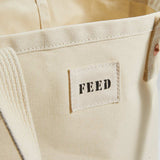 FEED Organic Cotton Weekend Tote — Natural (NT) — blank detail view — 13