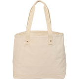 FEED Organic Cotton Weekend Tote — Natural (NT) — blank back view — 8
