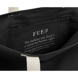 FEED Organic Cotton Convention Tote — Black (BK) — blank detail view — 29