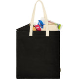 FEED Organic Cotton Convention Tote — Black (BK) — blank product view — 27