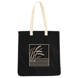 FEED Organic Cotton Convention Tote — Black (BK) — decorated front view — 26