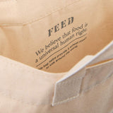 FEED Organic Cotton Convention Tote — Natural (NT) — blank product view — 25