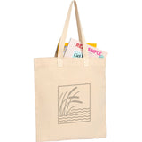 FEED Organic Cotton Convention Tote — Natural (NT) — decorated product view — 17