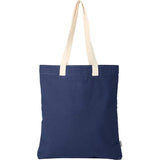 FEED Organic Cotton Convention Tote — Navy (NY) — blank front view — 12