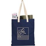 FEED Organic Cotton Convention Tote — Navy (NY) — decorated product view — 9