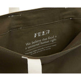 FEED Organic Cotton Convention Tote — Olive (OL) — blank detail view — 6