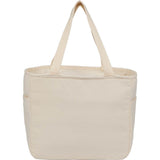FEED Organic Cotton 9 Can Lunch Cooler — Natural (NT) — blank back view — 11