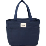 FEED Organic Cotton 9 Can Lunch Cooler — Navy (NY) — blank front view — 16