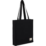 FEED Organic Cotton Book Tote — Black (BK) — blank right angle — 10