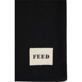 FEED Organic Cotton Book Tote — Black (BK) — blank detail view — 7