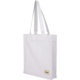 FEED Organic Cotton Book Tote — White (WH) — blank left angle — 20