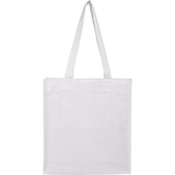 FEED Organic Cotton Book Tote — White (WH) — blank back view — 18
