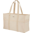 FEED Organic Cotton Large Market Tote — Natural (NT) — blank left angle