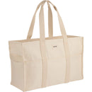 FEED Organic Cotton Large Market Tote — Natural (NT) — blank right angle