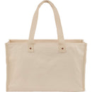 FEED Organic Cotton Large Market Tote — Natural (NT) — blank back view
