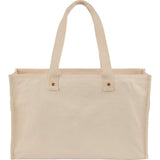 FEED Organic Cotton Large Market Tote — Natural (NT) — blank back view — 10