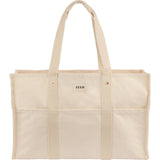 FEED Organic Cotton Large Market Tote — Natural (NT) — blank front view — 4