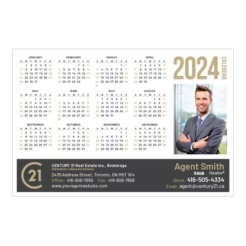 C21 Year-At-A-Glance Calendars - WHT