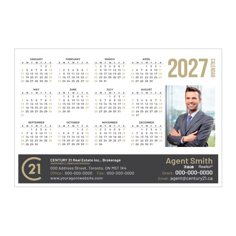 C21 Year-At-A-Glance Calendars - WHT