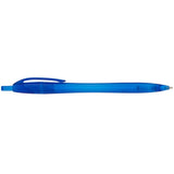 Cougar Retractable Ballpoint Pen — Translucent Blue (FBL) — blank product view — 8