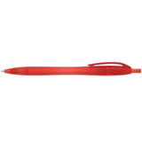 Cougar Retractable Ballpoint Pen — Translucent Red (FRE) — blank front view — 47