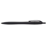Cougar Retractable Ballpoint Pen — Solid Black (SBK) — blank front view — 3