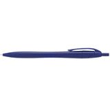 Cougar Retractable Ballpoint Pen — Solid Blue (SBL) — blank front view — 43