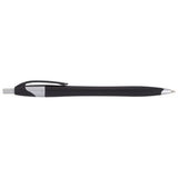 Cougar Retractable Ballpoint Pen — Black w — blank product view — 32
