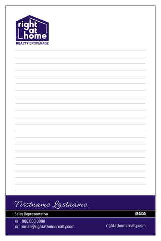 RAH Notepads - 5.5" x 8.5" - Half Page 3