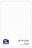 RAH Notepads - 5.5" x 8.5" - Half Page 2