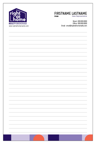 RAH Notepads - 5.5" x 8.5" - Half Page 1