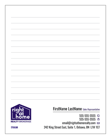RAH Notepads - 4.25" x 5.5" - Quarter Page 5