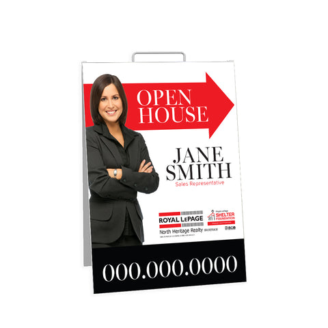 RLP North Heritage Realty Open House Signs - Sandwich Board - 002