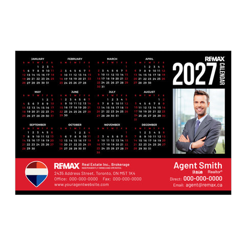 Remax Year-At-A-Glance Calendars - BLK