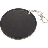 Travel Mirror Bag Charm — Black (BK) — blank right angle — 11