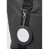 Travel Mirror Bag Charm — Black (BK) — blank detail view — 7