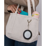 Travel Mirror Bag Charm — Black (BK) — blank product view — 4