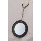 Travel Mirror Bag Charm — Black (BK) — blank product view — 5