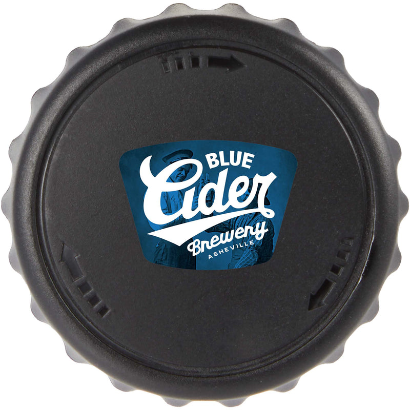 Recyled Bottle Topper & Opener SM-2279 — Black (BK) — view 1