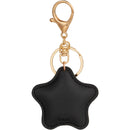 Star Leather Keychain SM-2291 — Black (BK) — view 8