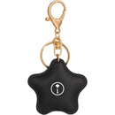 Star Leather Keychain SM-2291 — Black (BK) — view 1