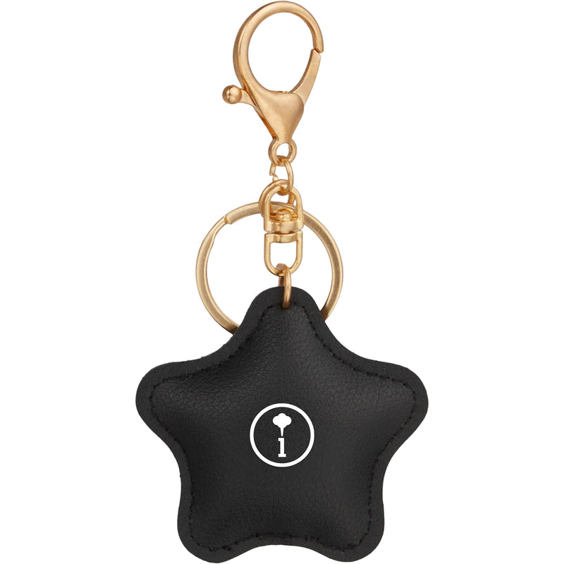 Star Leather Keychain SM-2291 — Black (BK) — view 1