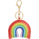 Rainbow Leather Keychain SM-2292 — Rainbow (RNBW) — view 3