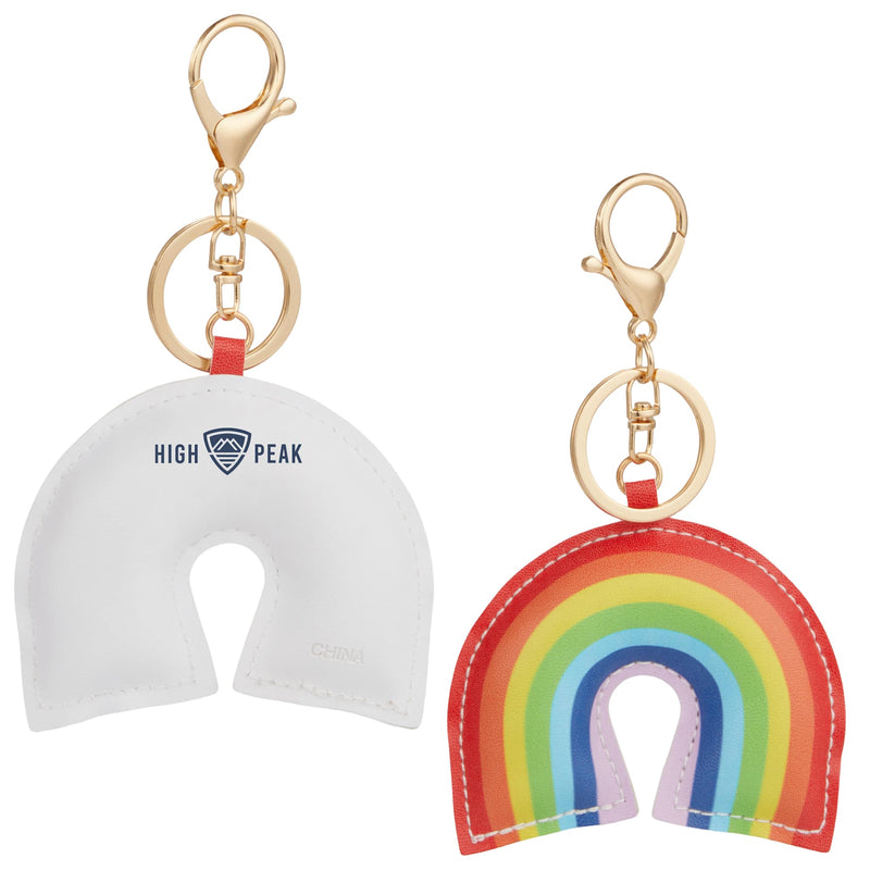 Rainbow Leather Keychain SM-2292 — Rainbow (RNBW) — view 1